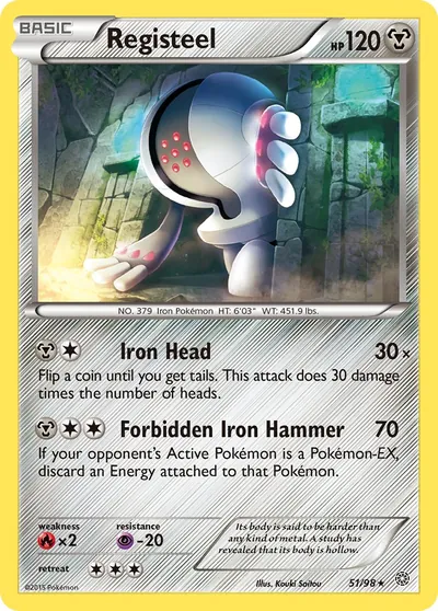 Registeel - Origens Ancestrais - ilustração de Kouki Saitou