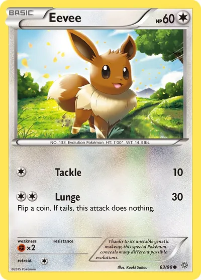 Eevee - Origens Ancestrais - ilustração de Kouki Saitou