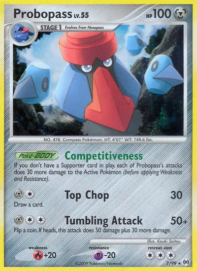 Probopass - Arceus - ilustração de Kouki Saitou