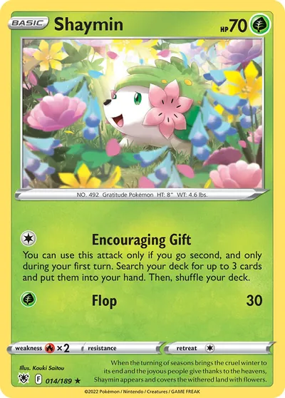 Shaymin - Estrelas Radiantes - ilustração de Kouki Saitou