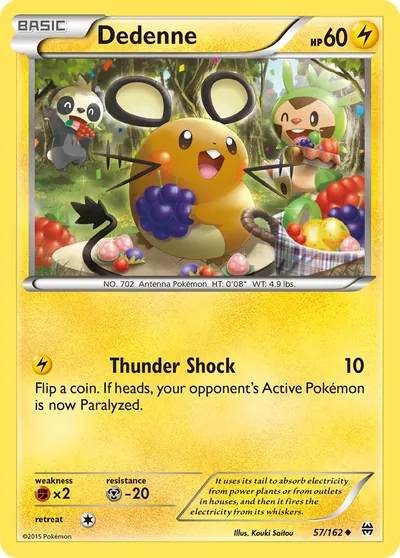 Dedenne - Turbo Revolução - ilustração de Kouki Saitou