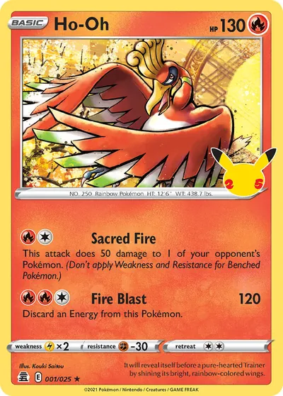 Ho-Oh - Celebrações - ilustração de Kouki Saitou