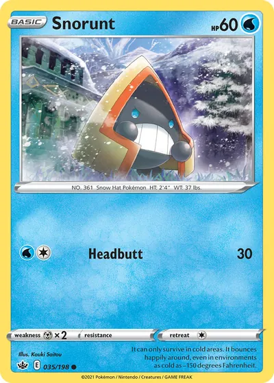 Snorunt - Reinado Arrepiante - ilustração de Kouki Saitou