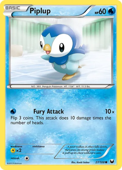 Piplup - Exploradores da Escuridão - ilustração de Kouki Saitou