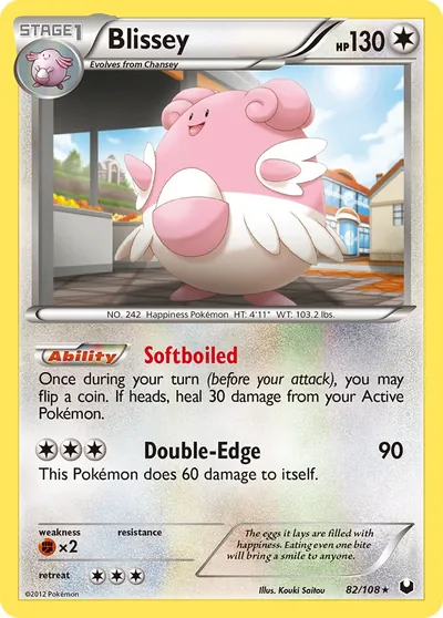 Blissey - Exploradores da Escuridão - ilustração de Kouki Saitou