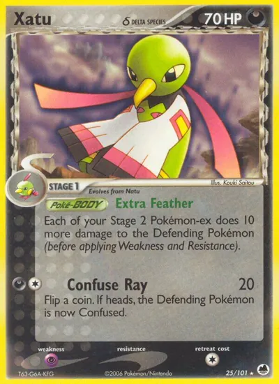 Xatu - Dragon Frontiers - ilustração de Kouki Saitou
