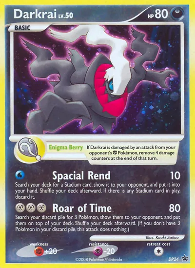 Darkrai - Promos de Diamante e Pérola - ilustração de Kouki Saitou