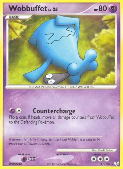 Wobbuffet - Diamante & Pérola - ilustração de Kouki Saitou