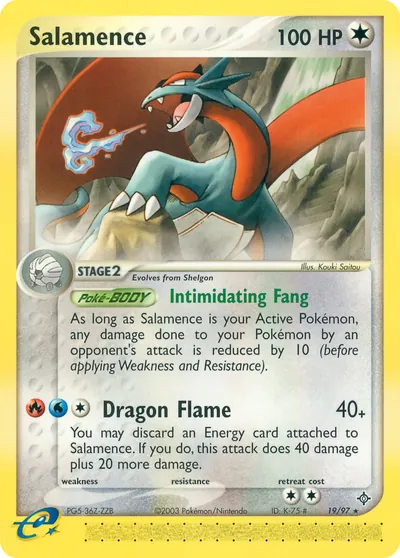 Salamence - Dragon - ilustração de Kouki Saitou
