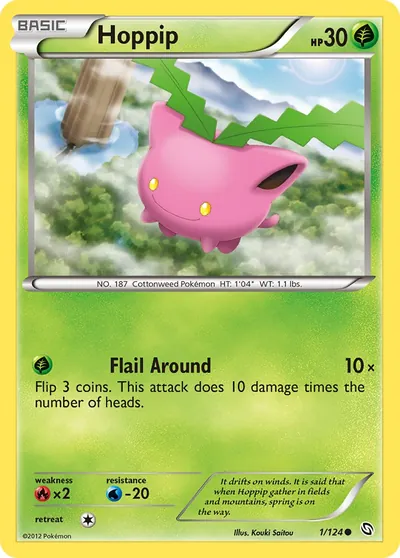 Hoppip - Dragões Enaltecidos - ilustração de Kouki Saitou