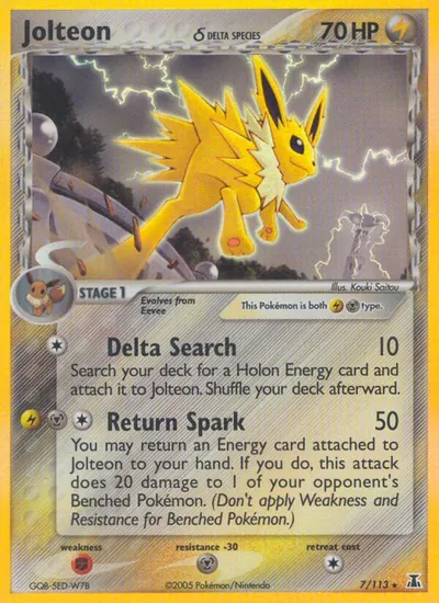 Jolteon - Delta Species - ilustração de Kouki Saitou