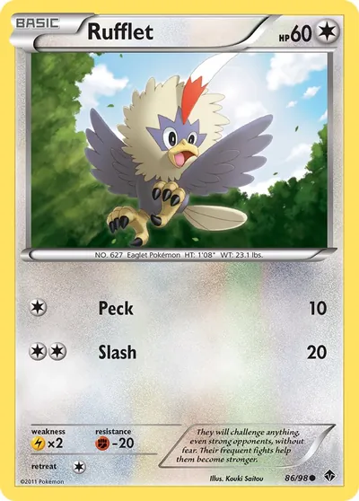 Rufflet - Poderes Emergentes - ilustração de Kouki Saitou