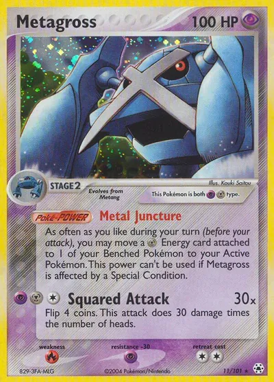 Metagross - Hidden Legends - ilustração de Kouki Saitou