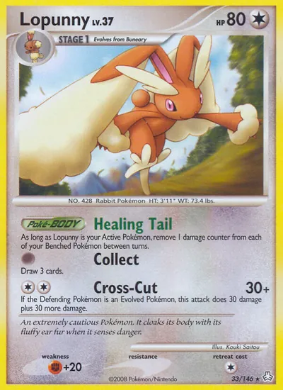 Lopunny - Legends Awakened - ilustração de Kouki Saitou