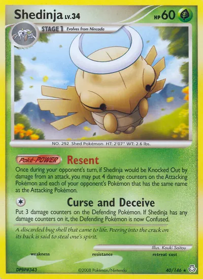 Shedinja - Legends Awakened - ilustração de Kouki Saitou
