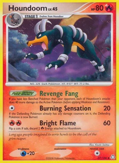 Houndoom - Legends Awakened - ilustração de Kouki Saitou