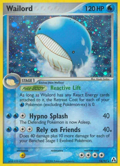Wailord - Legend Maker - ilustração de Kouki Saitou