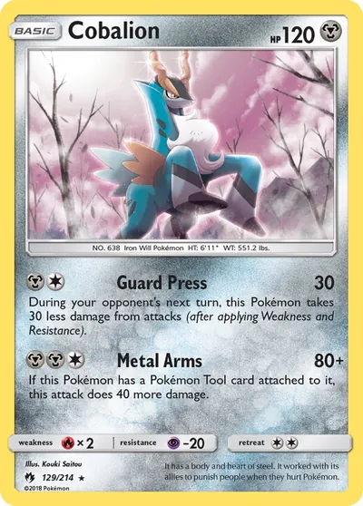 Cobalion - Trovões Perdidos - ilustração de Kouki Saitou
