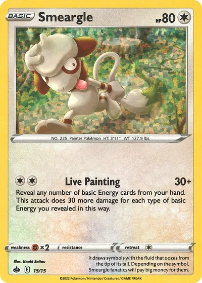 Smeargle - McDonald’s Collection 2022 - ilustração de Kouki Saitou