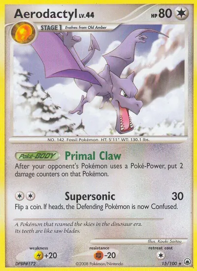 Aerodactyl - Majestic Dawn - ilustração de Kouki Saitou