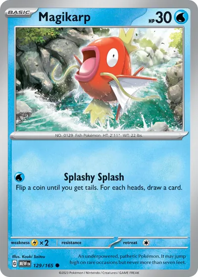 Magikarp - 151 - ilustração de Kouki Saitou