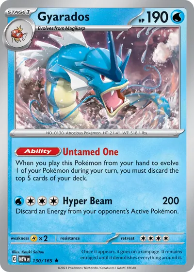 Gyarados - 151 - ilustração de Kouki Saitou