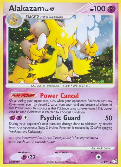 Alakazam - Tesouros Misteriosos - ilustração de Kouki Saitou