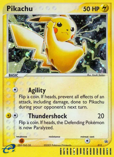 Pikachu - Promos Black Star (Nintendo) - ilustração de Kouki Saitou