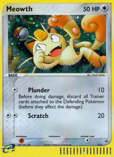 Meowth - Promos Black Star (Nintendo) - ilustração de Kouki Saitou