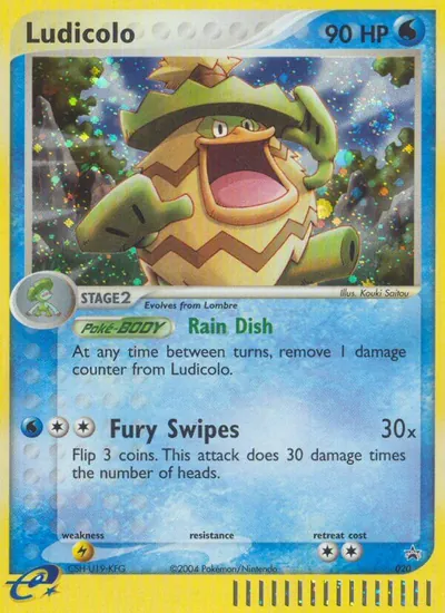 Ludicolo - Promos Black Star (Nintendo) - ilustração de Kouki Saitou