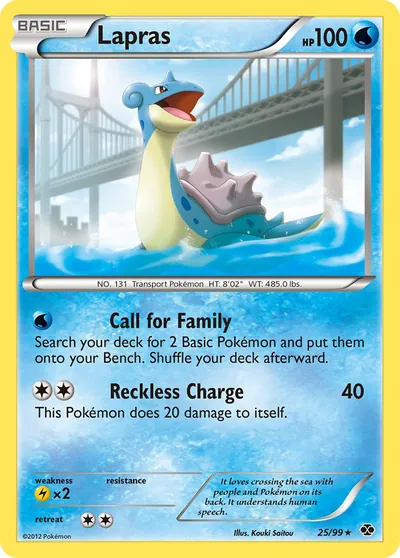 Lapras - Próximos Destinos - ilustração de Kouki Saitou