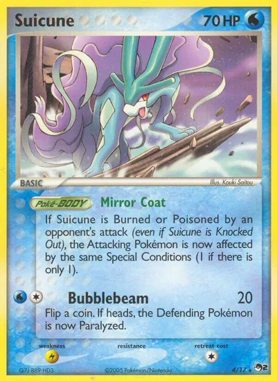 Suicune - POP Series 2 - ilustração de Kouki Saitou