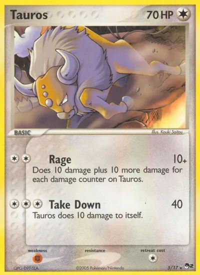 Tauros - POP Series 2 - ilustração de Kouki Saitou