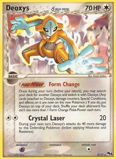Deoxys - POP Series 4 - ilustração de Kouki Saitou
