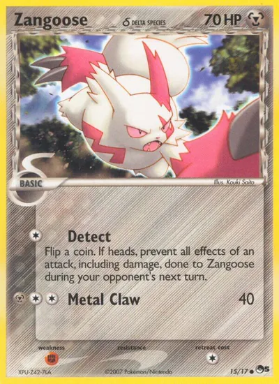 Zangoose - POP Series 5 - ilustração de Kouki Saitou