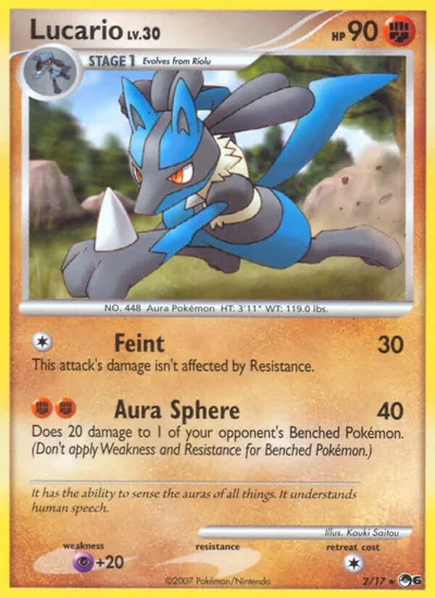 Lucario - POP Series 6 - ilustração de Kouki Saitou