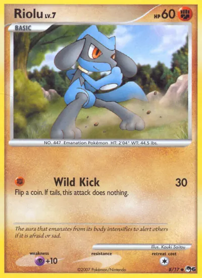 Riolu - POP Series 6 - ilustração de Kouki Saitou