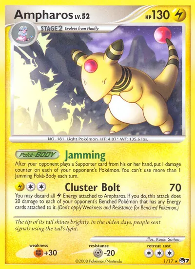 Ampharos - POP Series 7 - ilustração de Kouki Saitou