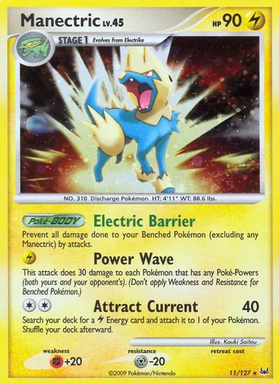 Manectric - Platinum - ilustração de Kouki Saitou