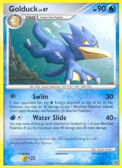 Golduck - Platinum - ilustração de Kouki Saitou