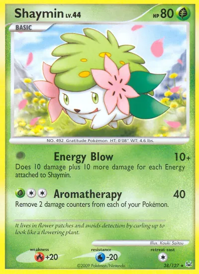 Shaymin - Platinum - ilustração de Kouki Saitou