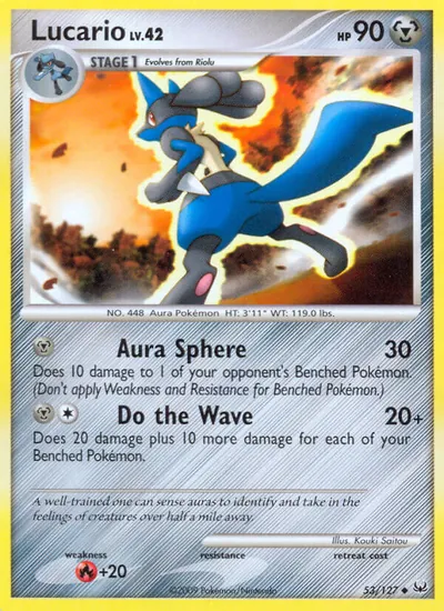 Lucario - Platinum - ilustração de Kouki Saitou