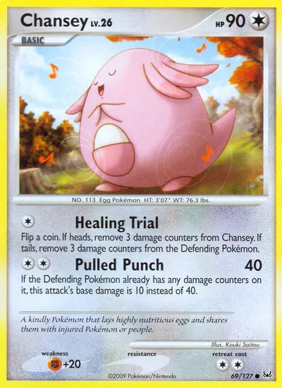 Chansey - Platinum - ilustração de Kouki Saitou