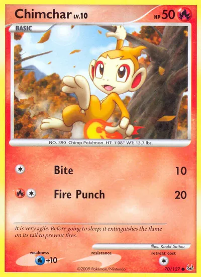 Chimchar - Platinum - ilustração de Kouki Saitou