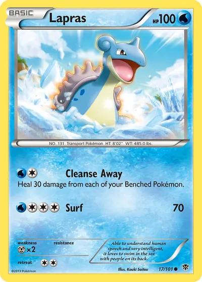 Lapras - Explosão de Plasma - ilustração de Kouki Saitou