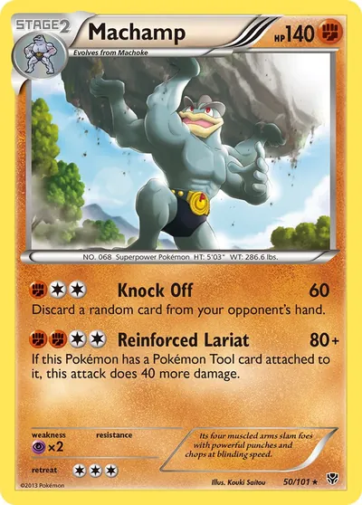 Machamp - Explosão de Plasma - ilustração de Kouki Saitou