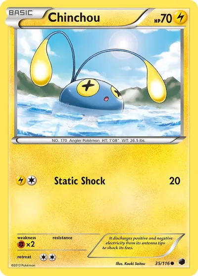 Chinchou - Congelamento de Plasma - ilustração de Kouki Saitou