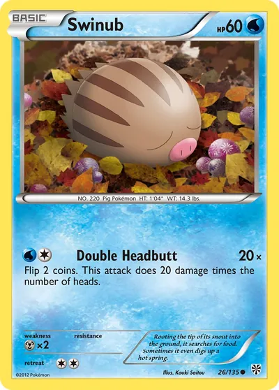 Swinub - Tempestade de Plasma - ilustração de Kouki Saitou