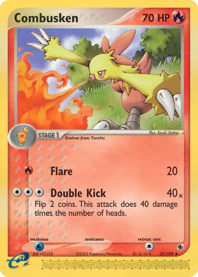 Combusken - Rubi & Safira - ilustração de Kouki Saitou