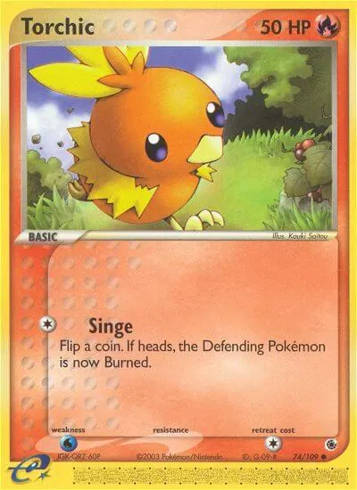 Torchic - Rubi & Safira - ilustração de Kouki Saitou